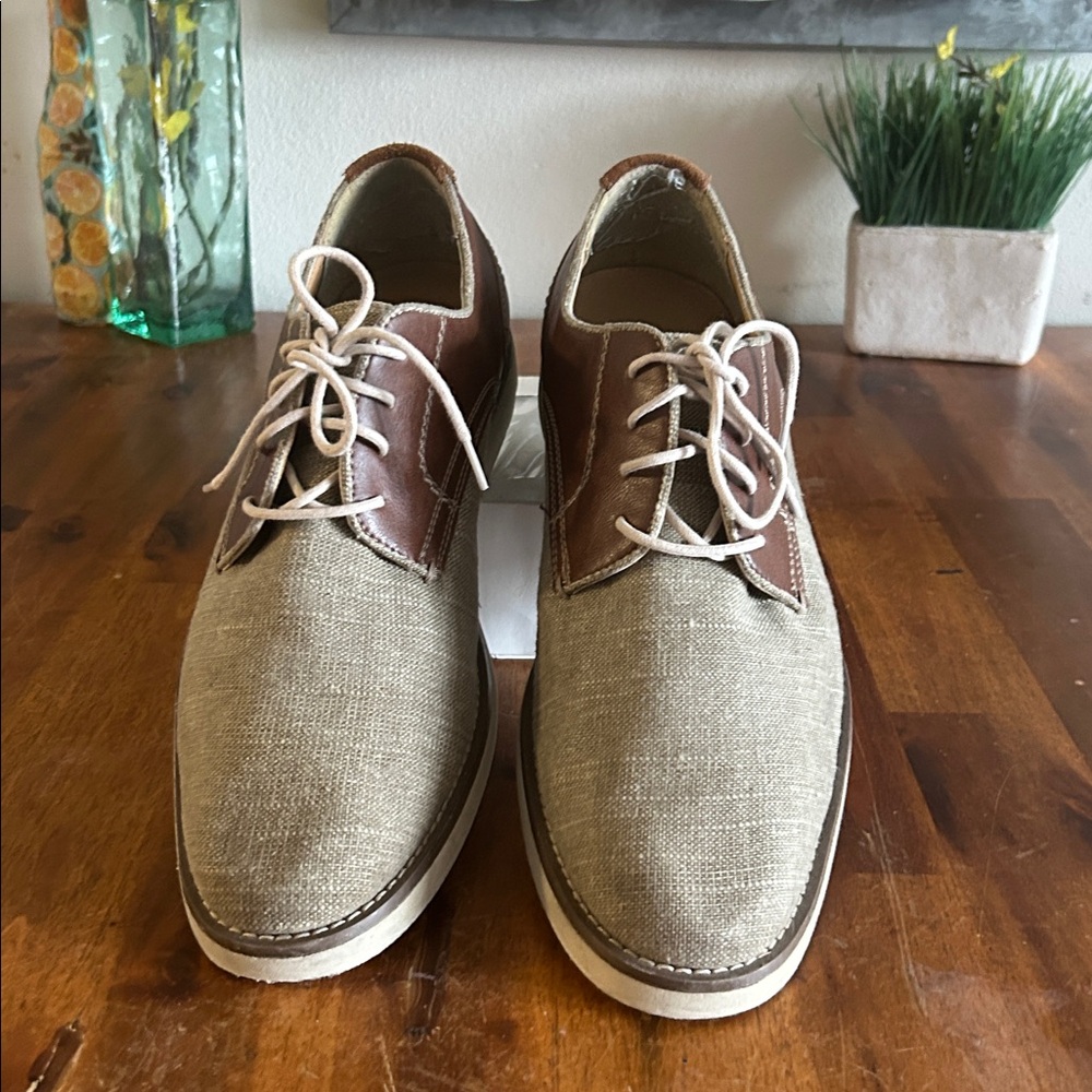 Dockers Men's Edison  Brown/Tan Casual Two-Tone Oxford Shoes. 11M. #90-40250